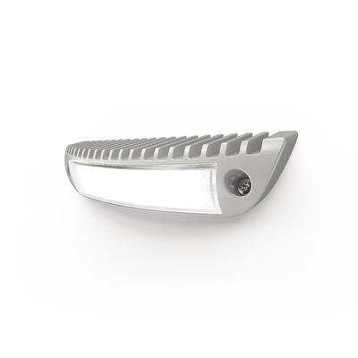 Luz de cortesía con bisel color blanco ideal para ambulancias y vehículos de rescate — ECCO · SKU EW2602-W