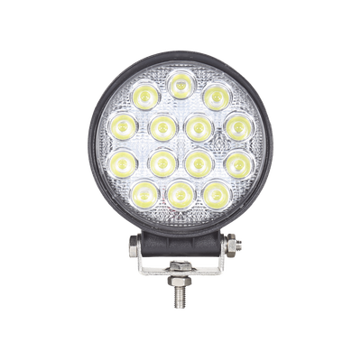 Luz de Trabajo de 14 LED, 42 Watts, 3500 Lúmenes, IP67, 10-30 Vcc — EPCOM INDUSTRIAL SIGNALING · SKU XD42F
