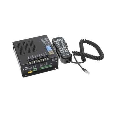 Sirena Vehicular H2 Covert ™ de 200W de Potencia, Con Controlador Unimando de 14 Botones Para Control de Tonos, 7 Salidas Auxiliares y Micrófono — ECCO · SKU 3599L5
