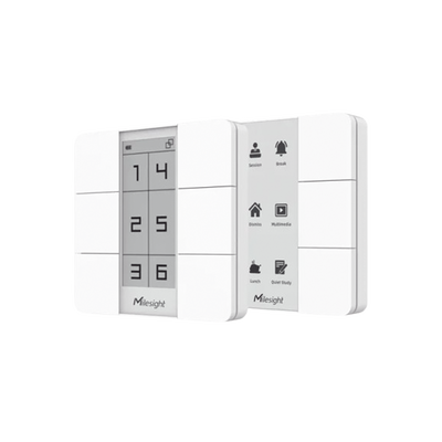 Panel Inteligente con Botones Programables y Display Digital para Automatización LoRaWAN — MILESIGHT · SKU WS156-915M