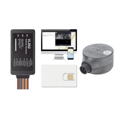 Kit localizador vehicular / 4G LTE / BLE / RS485 / Audio dos vias (requiere accesorios) / incluye SIM500MB2Y, Plataforma EPCOMGPSCODE y UL212 Sensor ultrasonico — JIMIIOT · SKU VL802KITFUEL