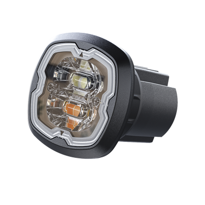 Estrobo Oculto, 6 LED, Claro, SAE Clase I, Empotrable, Lente Transparente — SIGNALPRO · SKU SPF16W