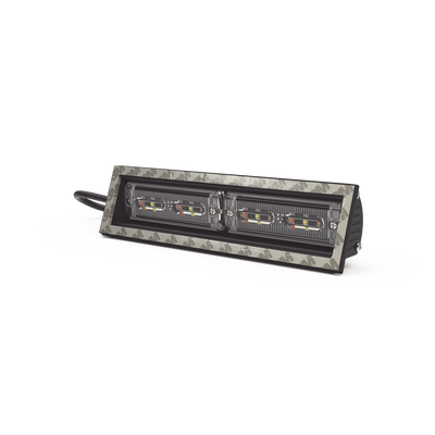 Luz direccional cubierta de ventana, 12-24 Vcc, 2 cabezales dual color, Rojo/Claro/Azul/Claro — ECCO · SKU ED3974RWBW