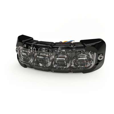 Luz perimetral , 8 LED Ultra Brillantes, Dual Color Azul / Claro — ECCO · SKU ED3793BW