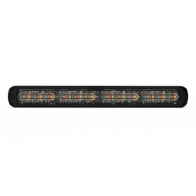 Luz auxiliar Giga Thin 11¨ Quadcolor Rojo/Azul/Ambar/Blanco 48 LED Con funcionalidad de director de tráfico — ECCO · SKU CD3804RBAW