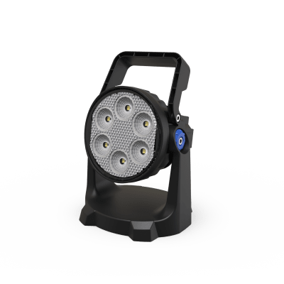 Lámpara de trabajo de mano de 6 LED, con batería recargable y montaje magnético, IP67 — ECCO · SKU EW2562