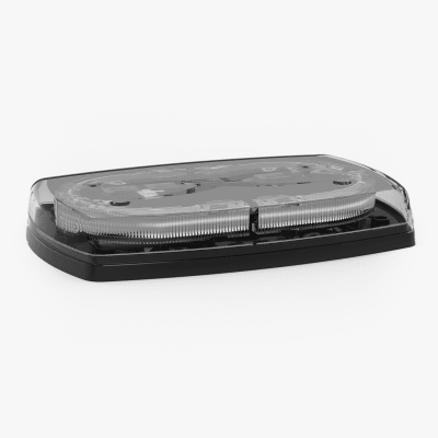 Mini torreta de 48 LED 10" Ámbar/Claro, Lente Transparente, Cableado — ECCO · SKU 5540CAC