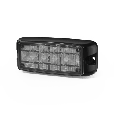 Luz de Advertencia de 5X2" 10 LED, Rojo/Azul, Bisel Negro, Lente Transparente — ECCO · SKU CD4081RB