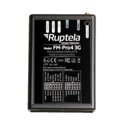 Localizador Vehicular Avanzado 3G / Vehiculos Pesados / Lectura de Puerto CANbus / Sensores de combustible / RFID / Anti Jammer — RUPTELA · SKU PRO43G