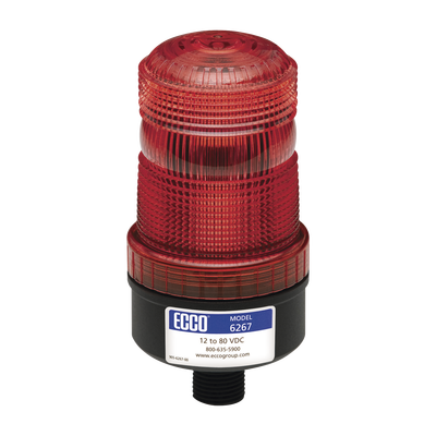 Mini baliza de LED color rojo montaje permanente SAE Clase III — ECCO · SKU X6267-R