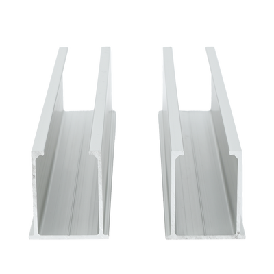 Juego de 2 Mini Rieles De Aluminio para Montaje de Módulos Solares en Techo (Instalación plana 0°). Incluye 4 Tornillos Perforantes. — EPCOM POWERLINE · SKU VEKTORMINI