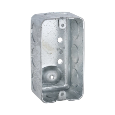 Caja (Chalupa) 4x2"/ Profundidad  1-7/8" / 7 Entradas de 1/2" y 1 de 3/4". — RACO · SKU HUB-666