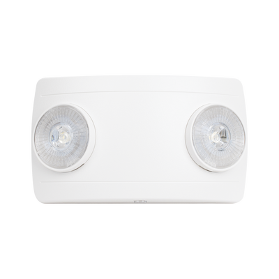 Luz de Emergencia Dual LED ultra compacta/150 lúmenes/Luz fría/Batería de Respaldo Incluida/Botón de test. — SFIRE · SKU SF660LW
