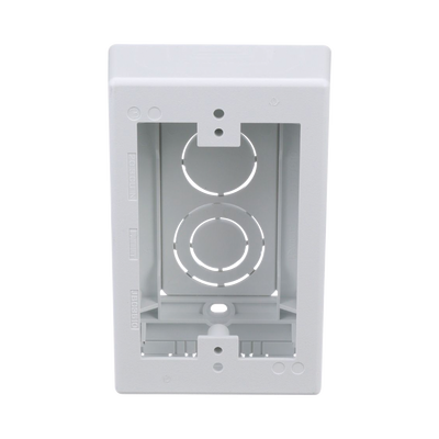 Caja de Pared Superficial, Uso Universal con Placas de Pared, con Cinta Adhesiva, Color Blanco — PANDUIT · SKU JBX3510WH-A