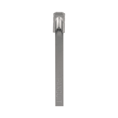Cincho PanSteel de Acero Inoxidable Tipo 304, 362mm largo x 4.6mm ancho, Color Metálico, Paquete de 100pz — PANDUIT · SKU MLT4S-CP