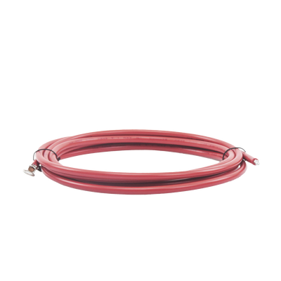 Cable para Controlador 3.0 m, Rojo, Calibre 8 AWG con Terminal de Ojo en un Extremo — EPCOM POWERLINE · SKU CBL-8AWG-3R