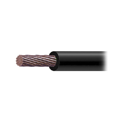 Cable Eléctrico de Cobre Recubierto THW-LS Calibre 2/0 AWG 19 Hilos Color Negro (100 metros). — INDIANA · SKU SLY-346-BLK/100