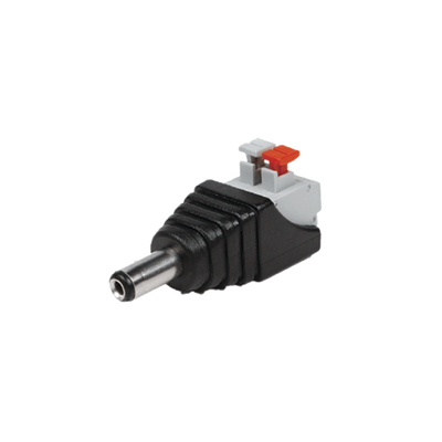 Adaptador Tipo Jack de 3.5 mm Macho Polarizado de 12 Vcc con Terminales de Presión — EPCOM TITANIUM · SKU JR52X