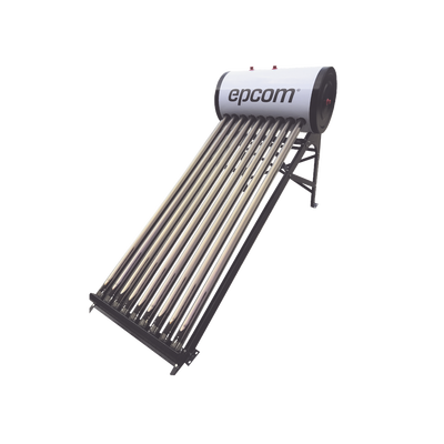 Bóiler Solar de 90L, Baja Presión con 9 Tubos de Vacío de Mayor Resistencia y Termotanque Inoxidable de Grado Alimenticio, Resistentes a Granizo de Hasta 25 mm/ l , Incluye Anodo de Magnesio  — EPCOM · SKU STE-LPWH90