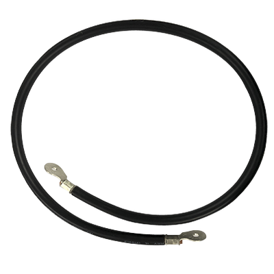 Cable para Baterías, 1 m, Negro, Calibre 2 AWG con Terminales de Ojo en Ambos Extremos — EPCOM POWERLINE · SKU CBL-AWG2-1B