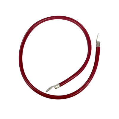 Cable para Baterías  1 m, Rojo, Calibre 2 AWG con Terminales de Ojo en Ambos Extremos — EPCOM POWERLINE · SKU CBL-AWG2-1R