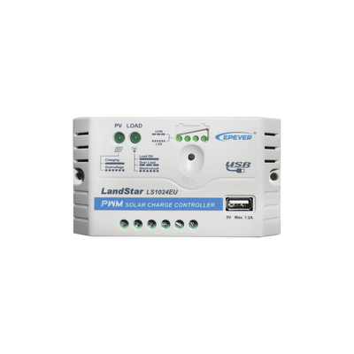 Controlador Solar PWM 12/24 V 10 A, Salida USB — EPEVER · SKU LS-1024-EU