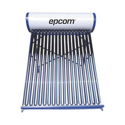 Bóiler Solar de 180L, Baja Presión con 18 Tubos de Vacío de Mayor Resistencia y Termotanque Inoxidable de Grado Alimenticio 180 L Resistentes a Granizo de Hasta 25 mm/ l, Incluye Anodo de Magnesio — EPCOM · SKU STELPWH180