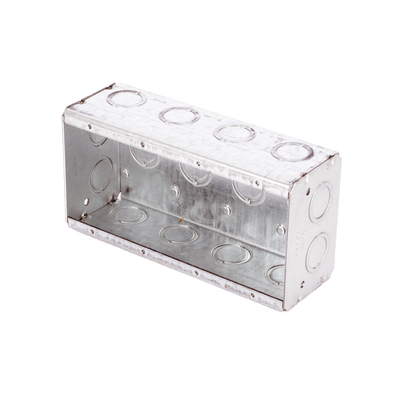 Caja Multigang de 4 Gangs,/ Profundidad de 2-1/2"/ 20 TKO (1/2"- 3/4"). — RACO · SKU HUB-693