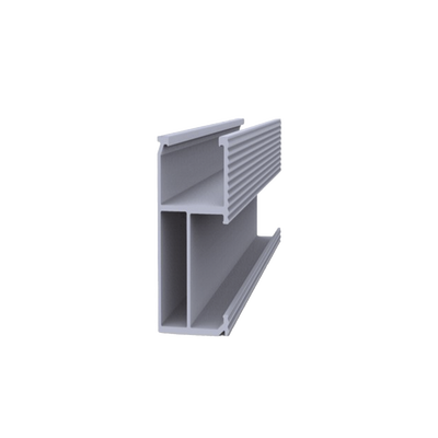 Riel 8 para montaje de módulos fotovoltaicos de aluminio anodizado de 4050mm. — EPCOM POWERLINE · SKU EPLSR84050