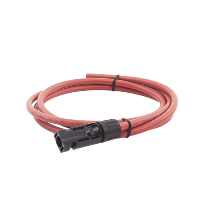 Cable Fotovoltaico, 1.5 m, Rojo, Calibre 10 AWG con Terminal MC4-M en un Extremo — EPCOM POWERLINE · SKU CBL-MC4-1.5R