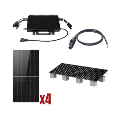 Kit Solar Interconexion  / 2kW  220Vca / Microinversores HOYMILES / Montaje Incluido   · SKU HMS2000KIT1