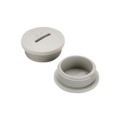 Tapón roscado de 1/2" para caja cuadrada a prueba de intemperie. — RAWELT · SKU TA-0371