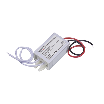 Fuente 12 V  |  1 Amper  |  Waterproof  | Intemperie grado IP67 — EPCOM POWERLINE · SKU WP12DC1A