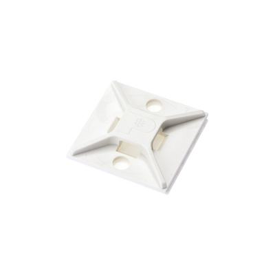 Montaje-Sujetador Para Cable de 4 Vías, con Adhesivo, 25.4 x 25.4mm (1in x 1in), Color Blanco, Uso en Interior, 1 pieza — PANDUIT · SKU ABM2S-A-C