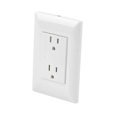 Contacto Inteligente de Pared Doble 120, 15A, con Supresor de Picos Tipo A. — TOTAL GROUND · SKU INTELI-GROUND
