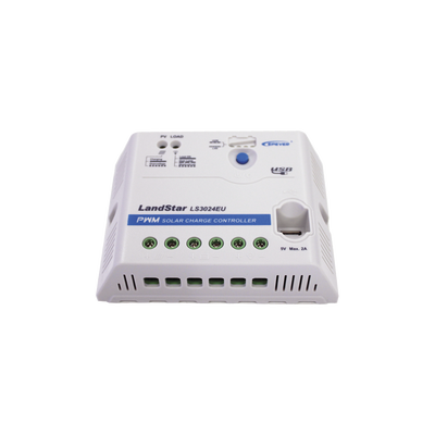 Controlador Solar PWM 12/24 V 30 A, Salida USB — EPEVER · SKU LS-3024-EU