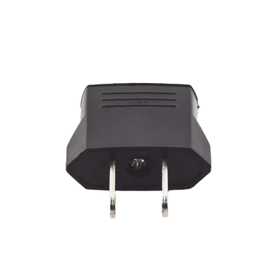 Adaptador de enchufe europea a americano, Calidad PREMIUM @ 6 A ; 110 - 250 Vca — EPCOM POWERLINE · SKU CLAVIJAEURO