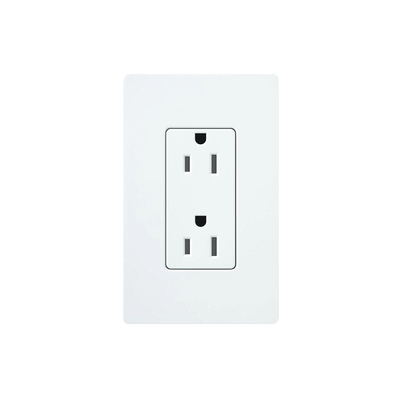 Tomacorriente receptáculo convencional  120V, 15A, color blanco. — LUTRON ELECTRONICS · SKU CAR15WH