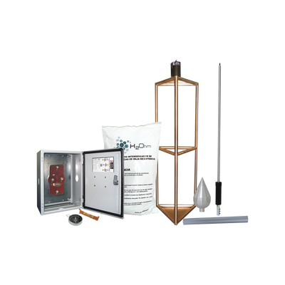 Kit de Pararrayo con Punta con Diámetro de Protección de 300 metros.  — TOTAL GROUND · SKU KDA-05