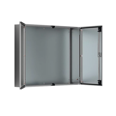 Gabinete de Doble Puerta, 1200 x 1200 x 400 mm, de Acero Inoxidable, Cepillado. Protección NEMA 12, IP55, IK10 — HOFFMAN · SKU ADR1201240