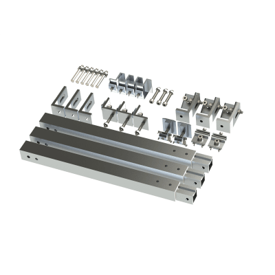 Caja de accesorios de aluminio  anodizado para montaje VEKTOR8R2700 , arreglo 1X2para techo — EPCOM POWERLINE · SKU EPLAMO011X2