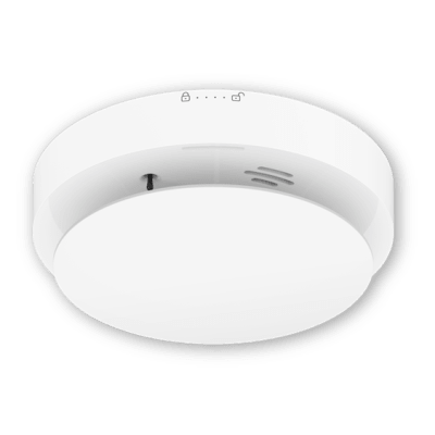 (AX PRO) Detector de Humo Fotoeléctrico y Temperatura para Panel de Alarma HIKVISION / Interior / Soporta Funcionalidad Autónoma · SKU DS-PD451SMK-WB