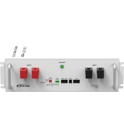 Batería de Litio LiFePO4 51.2Vcc, 5.12Kwh, 4UR — EPEVER · SKU LFP100EP51.2V2