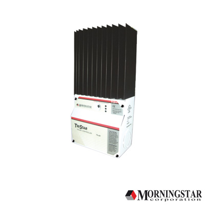 Controlador de Carga Solar TriStar PWM 60 A / 12V 24V 48V / Puerto RS-232 / Hasta 4 kW / Disipador de Calor / 7 Preajustes — MORNINGSTAR · SKU TS-60