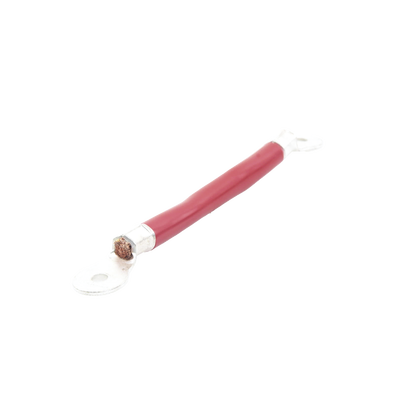 Cable para Baterías, 0.2 m, rojo, Calibre 2 AWG con Terminales de Ojo en Ambos Extremos — EPCOM POWERLINE · SKU CBL-AWG2-0.2R