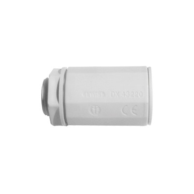 Conector de tubería rígida a caja (Racor), PVC Auto-extinguible, de 25 mm — GEWISS · SKU DX-43-225