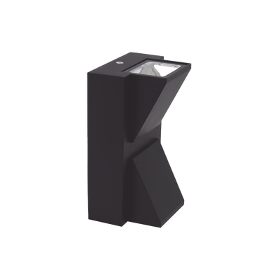 Lámpara Arbotante 6 W 330 lm / Dimensiones 141 x 80 mm / 85 - 265 Vca~ 50/60Hz / Luz Cálida 2 700 K / Uso en exterior IP 54. — JWJ · SKU JPAA-0605
