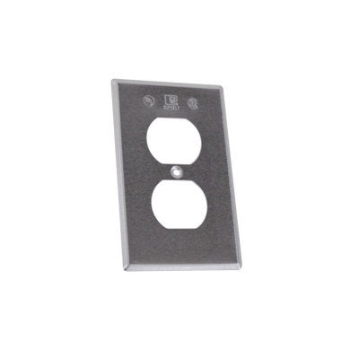 Tapa rectangular para contacto dúplex de aluminio tipo RR a prueba de intemperie. — RAWELT · SKU TR-0422