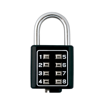 Candado Digital de Combinación M35 / No Requiere Llave / Combinación única integrada por 4 dígitos / Color Negro. — PHILLIPS-ASSA ABLOY · SKU MX2782