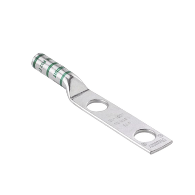 Conector de Compresión de Cobre con 2 Orificios 3/8" para Cable 2 AWG,  1" de espacio entre Orificios. Paquete de 25 Piezas — PANDUIT · SKU LCC2-38D-Q